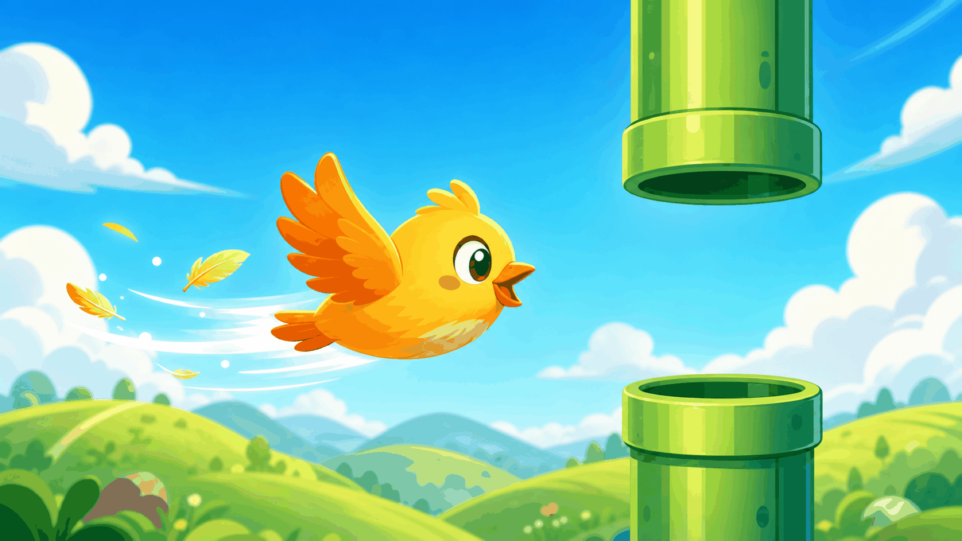 Feather Hop hero
