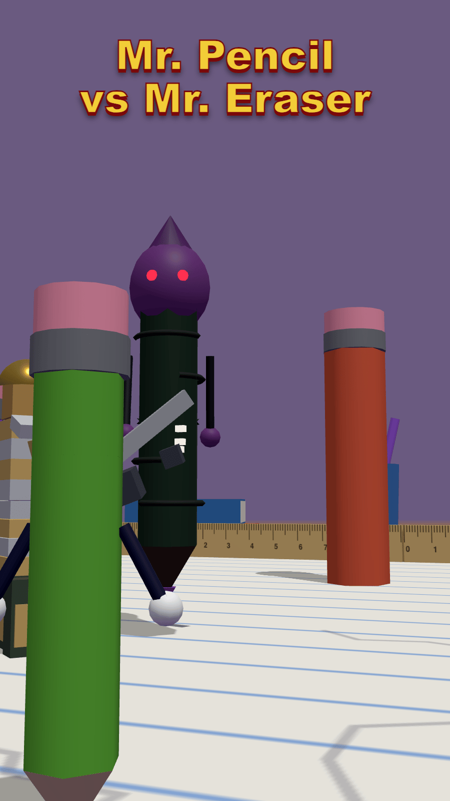 Mr. Pencil vs Mr. Eraser