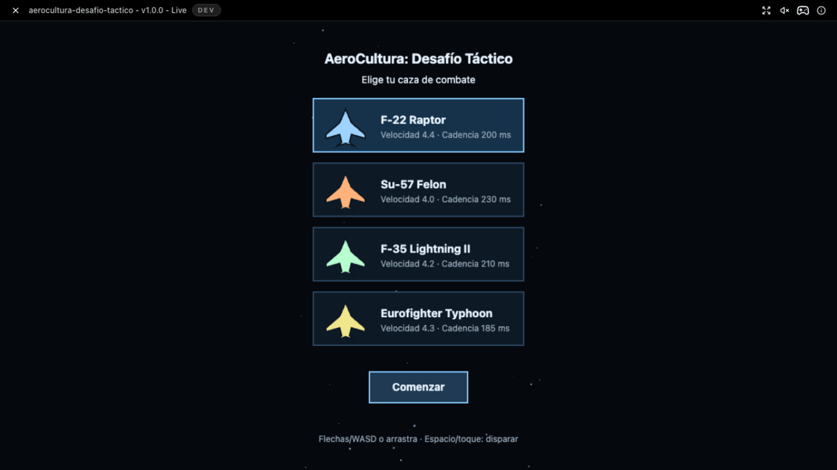 AeroCultura: Desafío Táctico