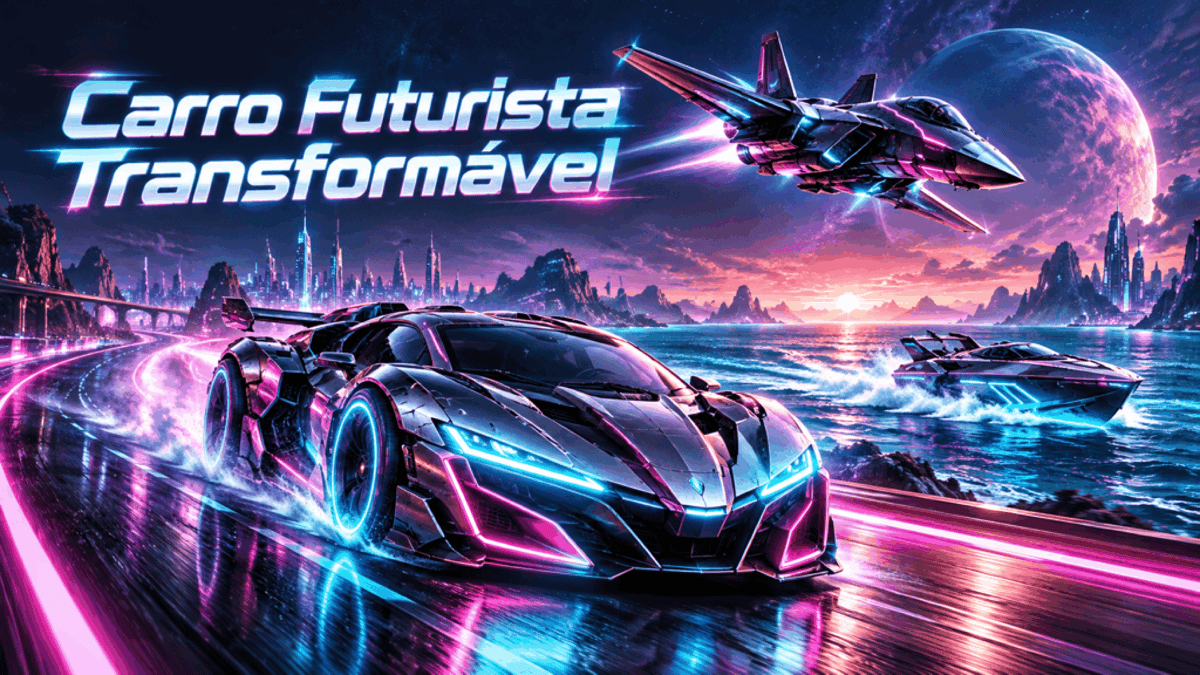 Futuristic Transforming Car