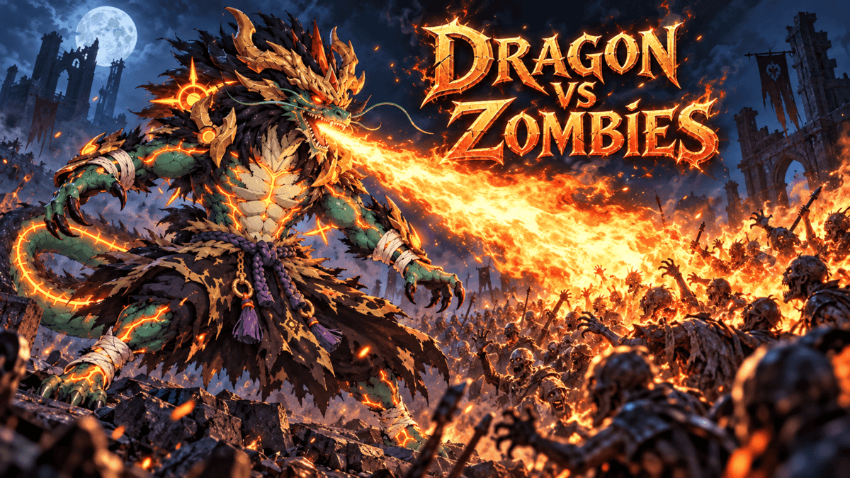 Dragon vs Zombies